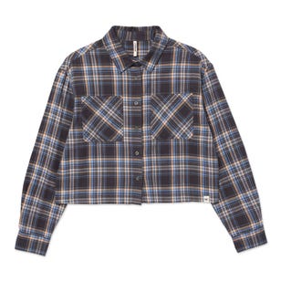 Blusa Mujer Cropped Flannel L/s