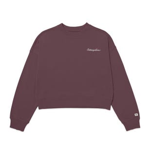 Chompa Mujer Relaxed French Terry Crew
