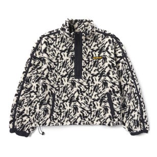 Chompa Mujer Relaxed Half Zip Sherpa Fleece