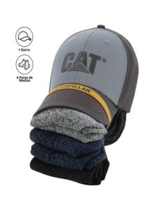 Pack Gorro + 6 Medias Hombre