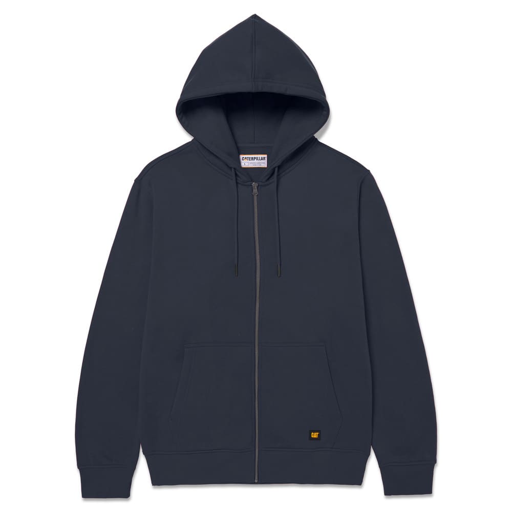 Polera Hombre Fleece Cat Patch Full Zip