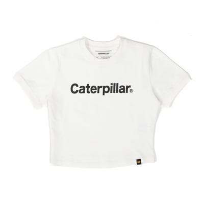 Polo Mujer Caterpillar Ringer Crop Graphic