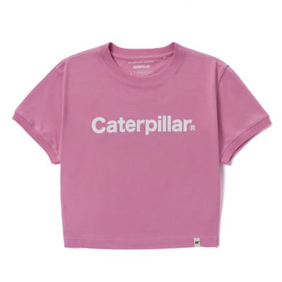 Polo Mujer Caterpillar Ringer Crop Graphic